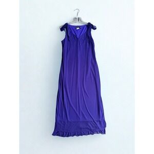 California Concepts Vintage Women's Purple Dress Y2K Retro Party Dress Sz 10 USA